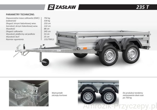 PRZYCZEPA ZASŁAW 235 T 235x132